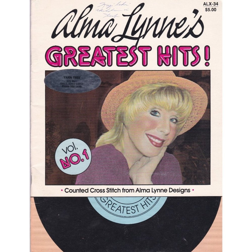 Vintage Cross Stitch Patterns, Greatest Hits Volume 1, Alma Lynne Designs ALX-34